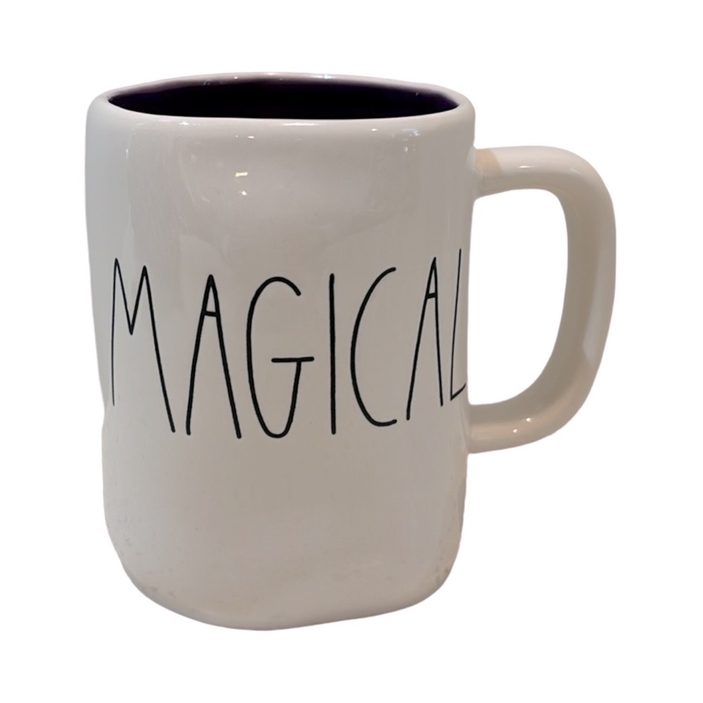 Rae Dunn Halloween‎ MAGICAL Mug White & Purple